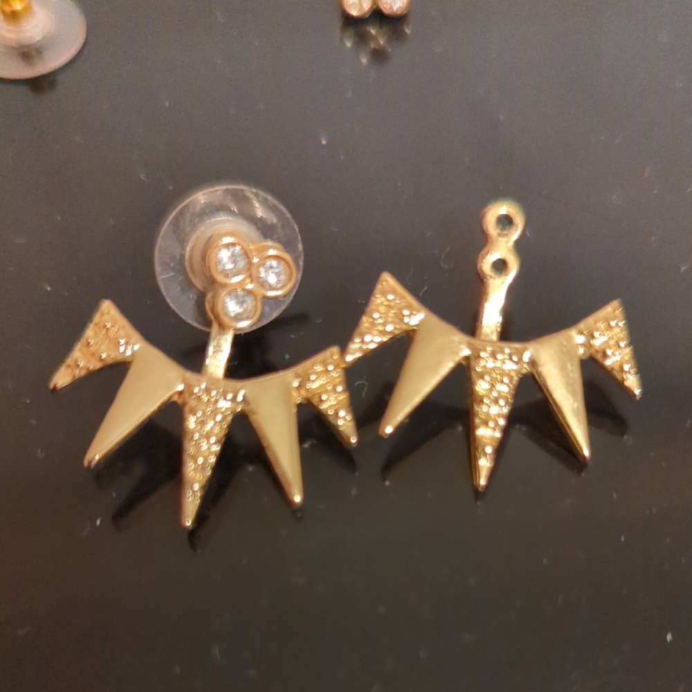 Sugarfix By Baublebar Gold Triangle Stud Earring Jackets